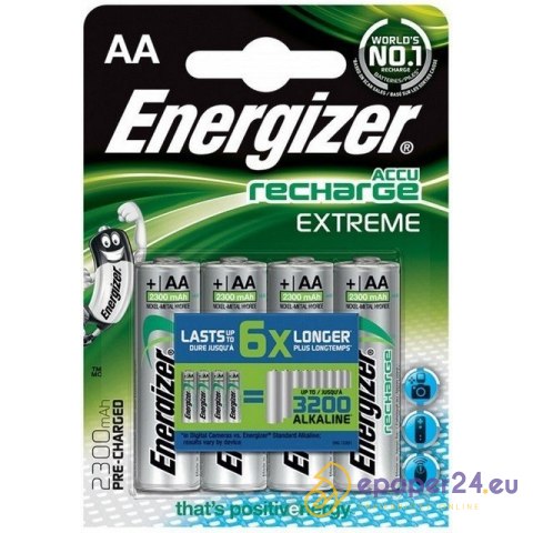 Akumulatorki Energizer Extreme AA HR6 2300mAh (4) Akumulatorki Energizer Extreme AA HR6 2300mAh (4)