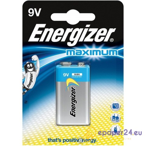 Bateria Energizer Max Plus E 6LR61 9V Bateria Energizer Max Plus E 6LR61 9V