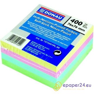 Karteczki Donau 76x76mm 4 kolory (400)