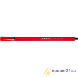 Cienkopisy Donau D-Fine 0.4mm czerwone (10)