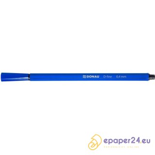 Cienkopisy Donau D-Fine 0.4mm niebieskie (10)