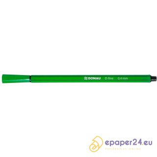 Cienkopisy Donau D-Fine 0.4mm zielone (10)