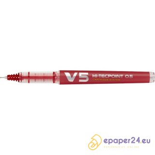CIENKOPIS PILOT V5 HI-TECPOINT CZERWONY