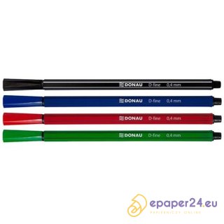 Cienkopisy Donau D-Fine 0.4mm 4 kolory