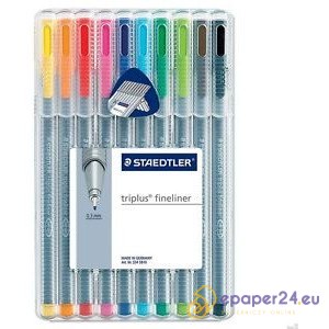 CIENKOPISY STAEDTLER TRIPLUS FINELINER 10 KOLORÓW