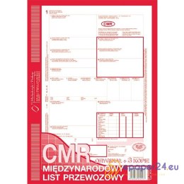 CMR MIĘDZYNARODOWY LIST PRZEWOZOWY A4 (O+5K) NUMEROWANY