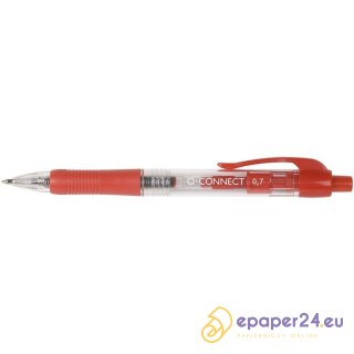Długopisy Q-Connect 0.7mm czerwone (10)