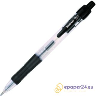 Długopis żelowy Donau Gelclick 0.5mm czarny