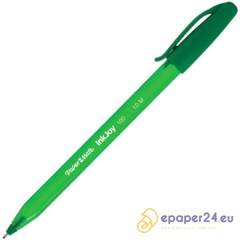 DŁUGOPIS PAPER MATE INKJOY 100 CAP M ZIELONY DŁUGOPIS PAPER MATE INKJOY 100 CAP M ZIELONY