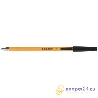 Długopisy Q-Connect 0.4mm czarne (20)