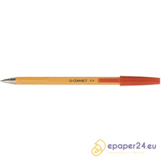 Długopisy Q-Connect 0.4mm czerwone (20)