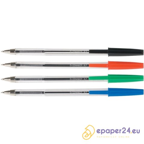 Długopisy Q-Connect 0.7mm czarne (20) Długopisy Q-Connect 0.7mm czarne (20)