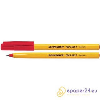 Długopis Schneider Slider Tops 505 F czerwony