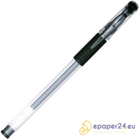 Długopis żelowy Donau Gel 0.5mm czarny Długopis żelowy Donau Gel 0.5mm czarny