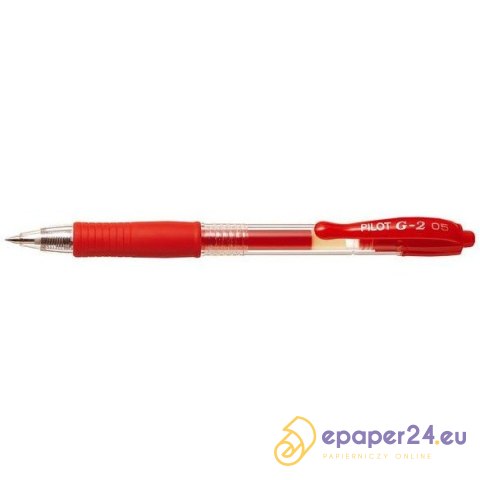 Długopis żelowy Pilot G-2 0.5mm czerwony Długopis żelowy Pilot G-2 0.5mm czerwony