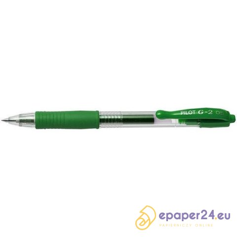 Długopis żelowy Pilot G-2 0.5mm zielony Długopis żelowy Pilot G-2 0.5mm zielony
