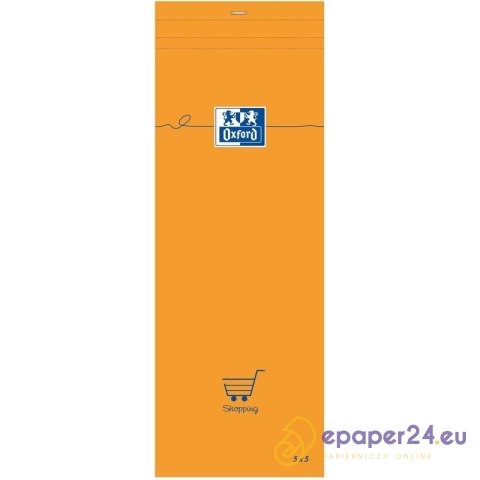 Notatnik Oxford Everyday 74x210mm/80k kratka