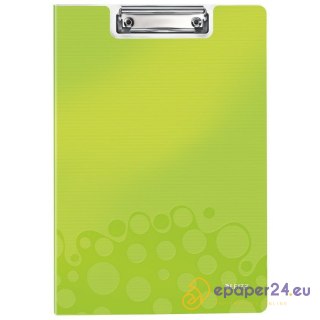 TECZKA Z KLIPEM LEITZ WOW A4 ZIELONA