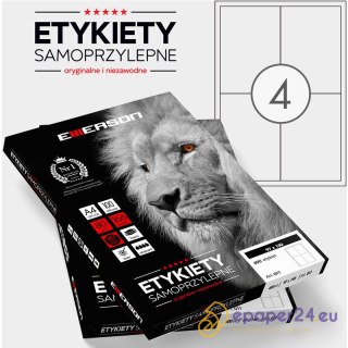 Etykiety Emerson A4 140x97mm białe (100)