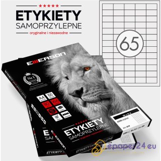 Etykiety Emerson A4 38x21.2mm białe (100)