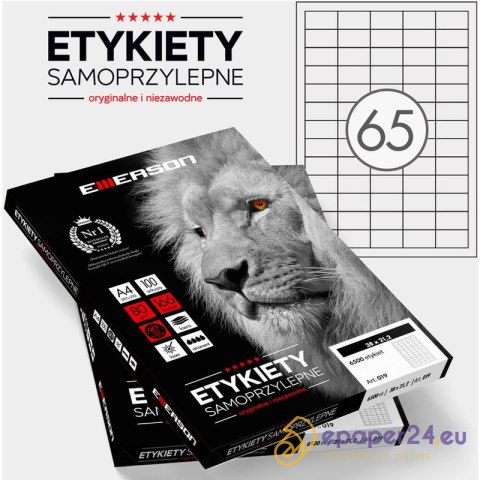 Etykiety Emerson A4 38x21.2mm białe (100) Etykiety Emerson A4 38x21.2mm białe (100)