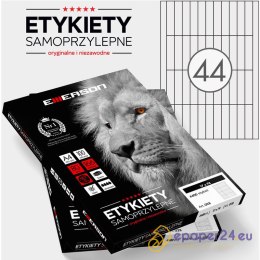 Etykiety Emerson A4 74x17mm białe (100)