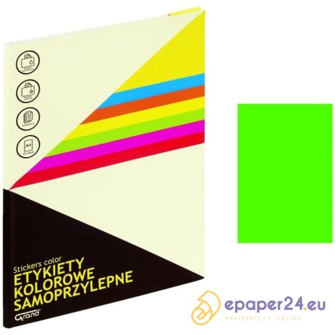 ETYKIETY A4 GRAND 210mm*297mm ZIELONE (25) ETYKIETY A4 GRAND 210mm*297mm ZIELONE (25)