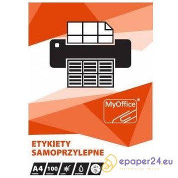 Etykiety MyOffice A4 105x42.4mm białe (100) Etykiety MyOffice A4 105x42.4mm białe (100)