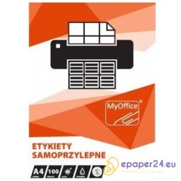 Etykiety MyOffice A4 52.5x29.6mm białe (100)