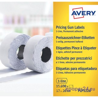 ETYKIETY DO METKOWNICY AVERY 26x12mm TRWAŁE BIAŁE (10)