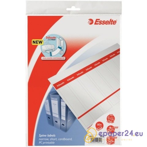 ETYKIETY NA SEGREGATOR ESSELTE 29x158mm WSUWANE ETYKIETY NA SEGREGATOR ESSELTE 29x158mm WSUWANE