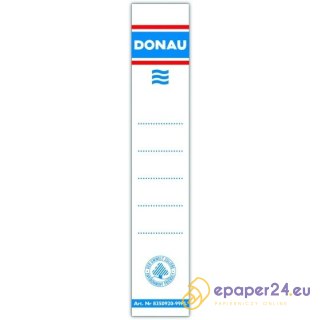 Etykiety na segregator Donau 28x153mm wsuwane (20)