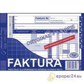 FAKTURA VAT A5 (O+2K)