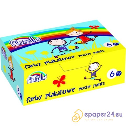 FARBY PLAKATOWE FIORELLO 20ml*6 KOLORÓW FARBY PLAKATOWE FIORELLO 20ml*6 KOLORÓW