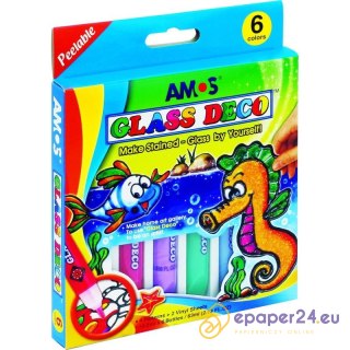 FARBY WITRAŻOWE AMOS 10,5ml*6 KOLORÓW