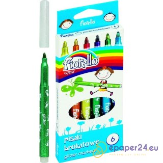 FLAMASTRY BROKATOWE FIORELLO 6 KOLORÓW