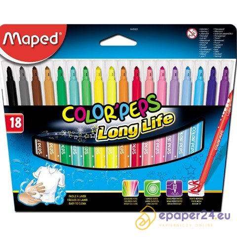 FLAMASTRY MAPED COLORPEPS 18 KOLORÓW FLAMASTRY MAPED COLORPEPS 18 KOLORÓW