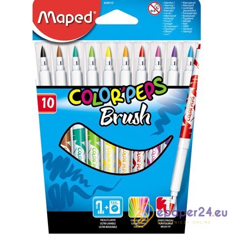 FLAMASTRY MAPED COLORPEPS BRUSH 10 KOLORÓW FLAMASTRY MAPED COLORPEPS BRUSH 10 KOLORÓW
