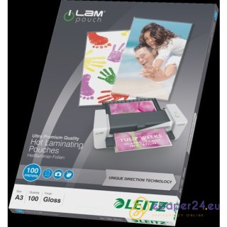 FOLIA LAMINACYJNA LEITZ A3/100µm BŁYSK (100)