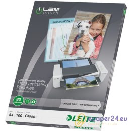 FOLIA LAMINACYJNA LEITZ A4/80µm BŁYSK (100)