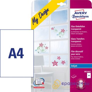 FOLIA A4 AVERY 210*297mm USUWALNA PRZEZROCZYSTA (4)