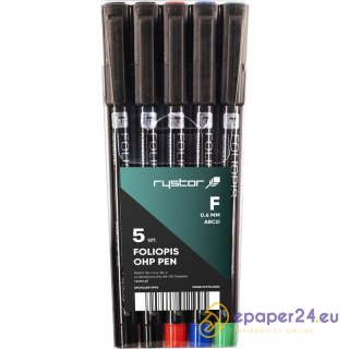 FOLIOPISY RYSTOR FF-6 3 KOLORY+2 CZARNE