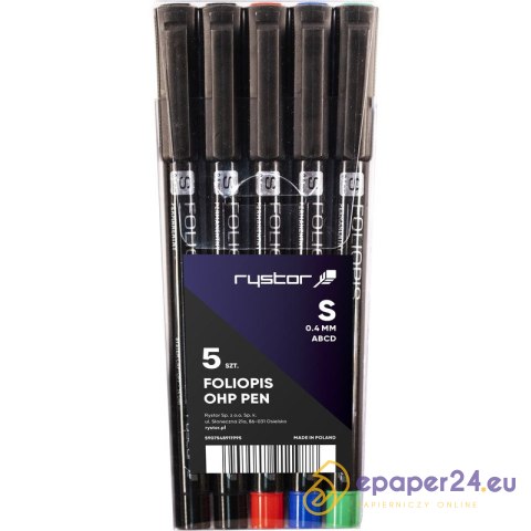 FOLIOPISY RYSTOR FS-4 3 KOLORY+2 CZARNE FOLIOPISY RYSTOR FS-4 3 KOLORY+2 CZARNE