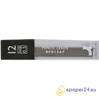 Grafity do ołówków Q-Connect 0.5mm HB (12)