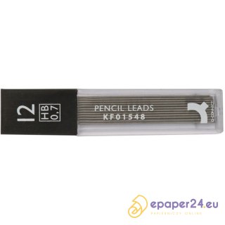Grafity do ołówków Q-Connect 0.7mm HB (12)