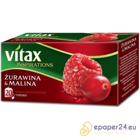HERBATA VITAX INSPIRATIONS ŻURAWINA z MALINĄ (20) HERBATA VITAX INSPIRATIONS ŻURAWINA z MALINĄ (20)