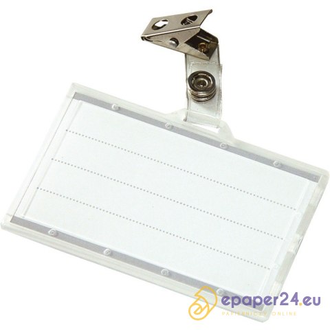 Identyfikator Donau 87x54mm z klipsem Identyfikator Donau 87x54mm z klipsem