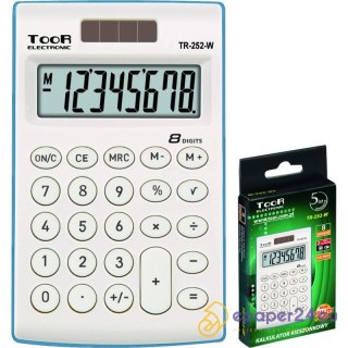 KALKULATOR TOOR TR-252 BIAŁY