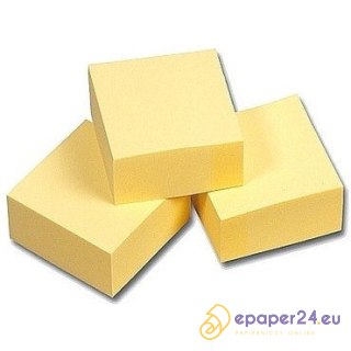 KARTECZKI ESSELTE 75x75mm ŻÓŁTE (100)