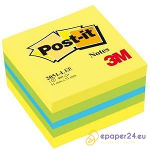 Karteczki Post-it 51x51mm (2051L) cytrynowe (400) Karteczki Post-it 51x51mm (2051L) cytrynowe (400)